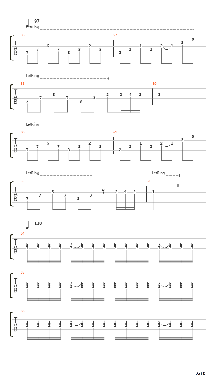 Internal Cannon吉他谱