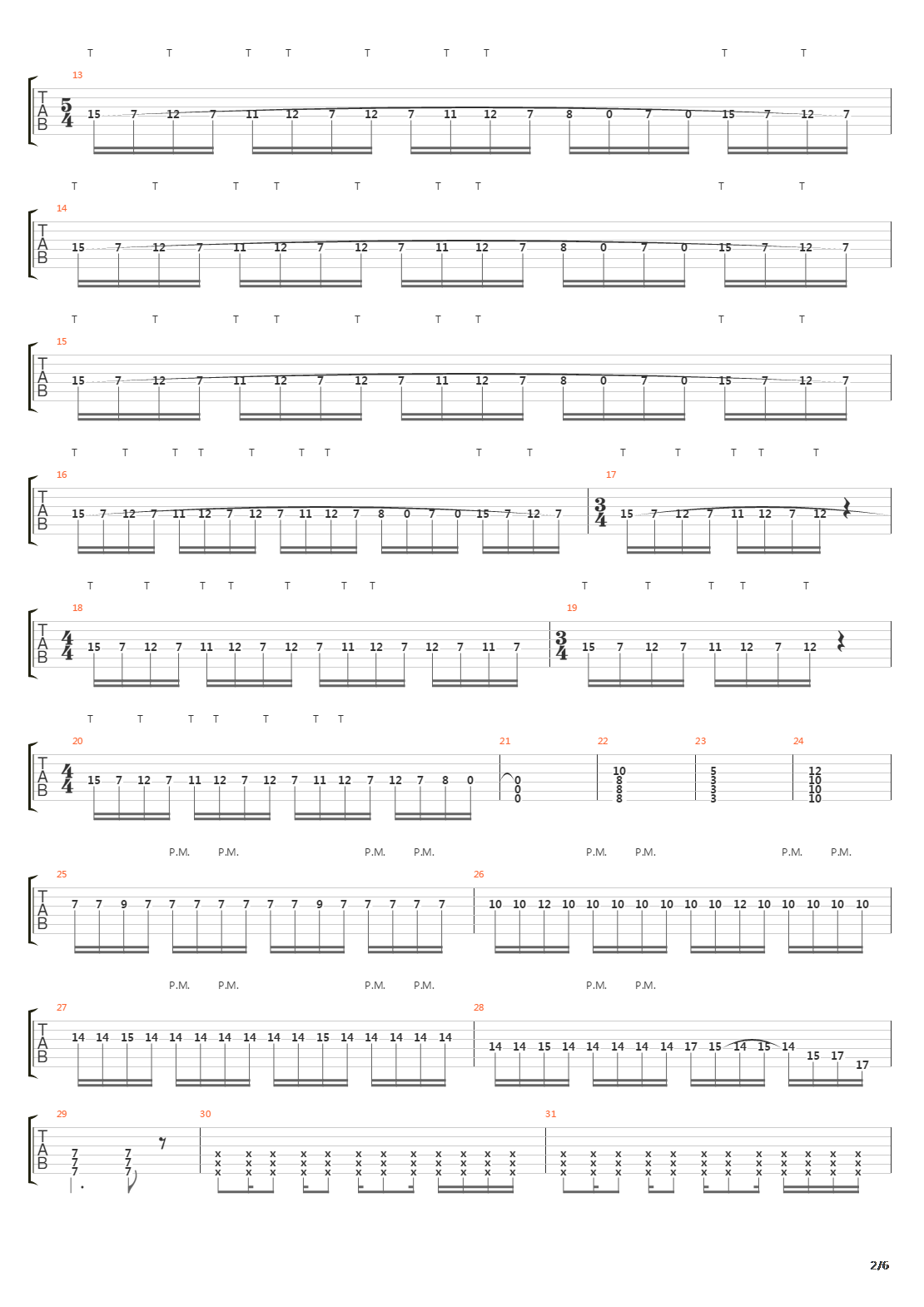 Internal Cannon吉他谱