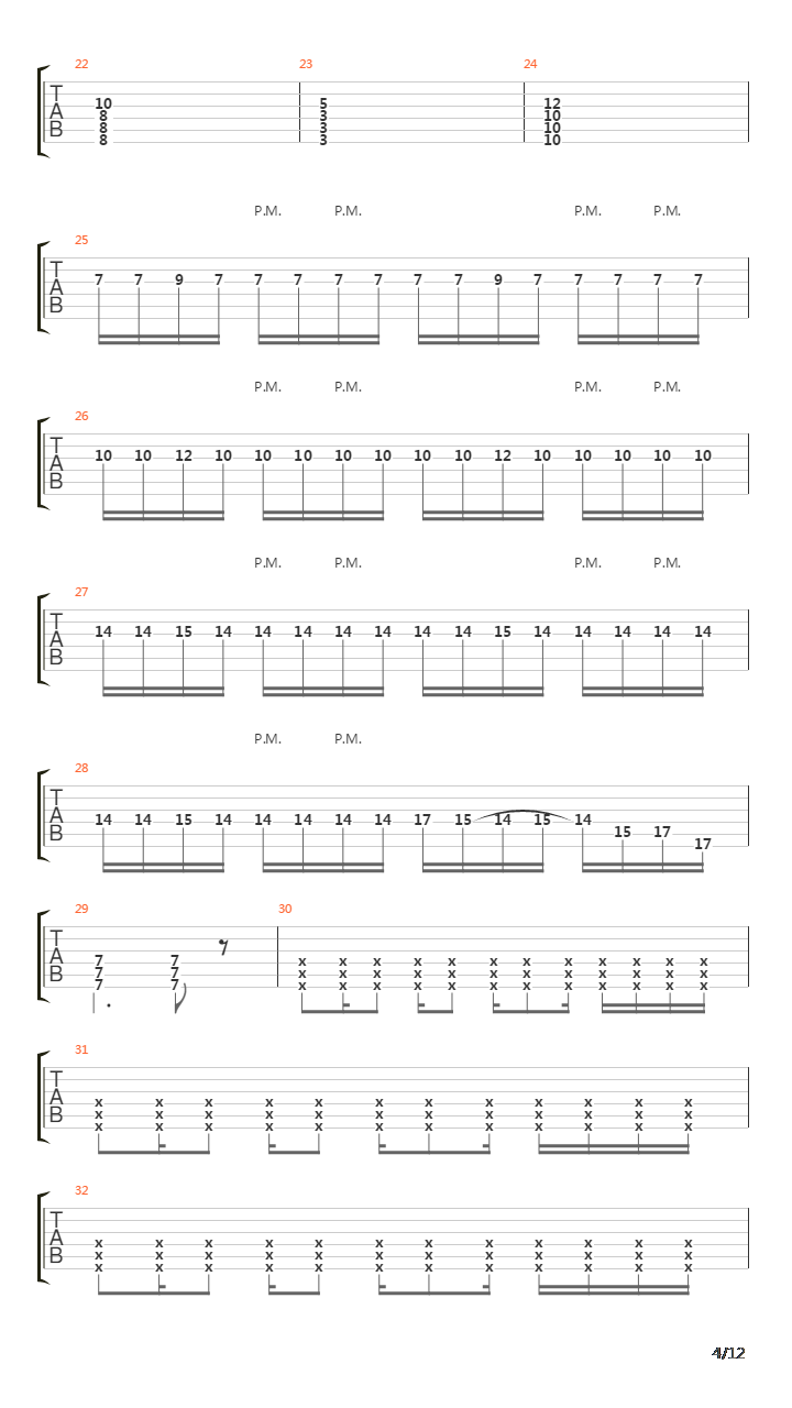 Internal Cannon吉他谱