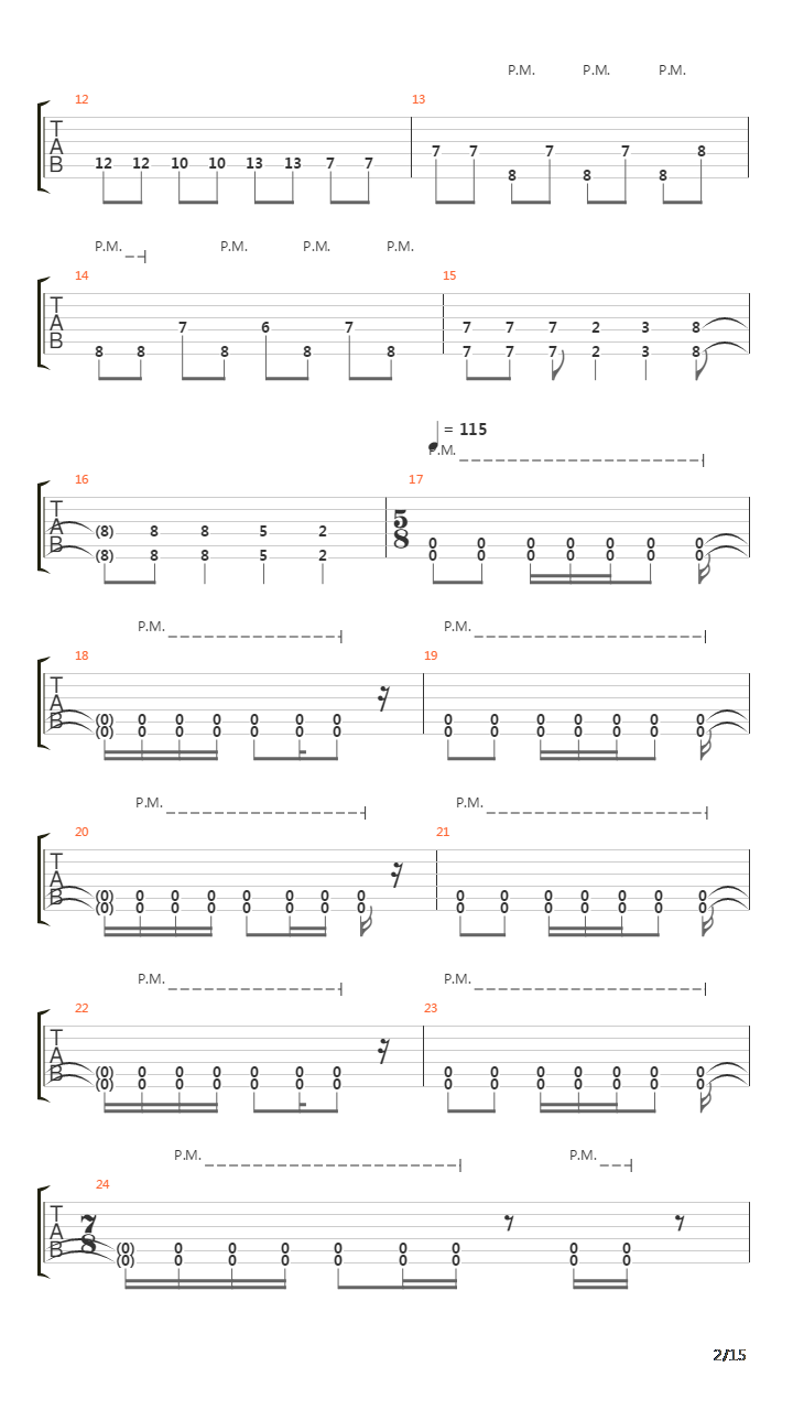 Internal Cannon吉他谱