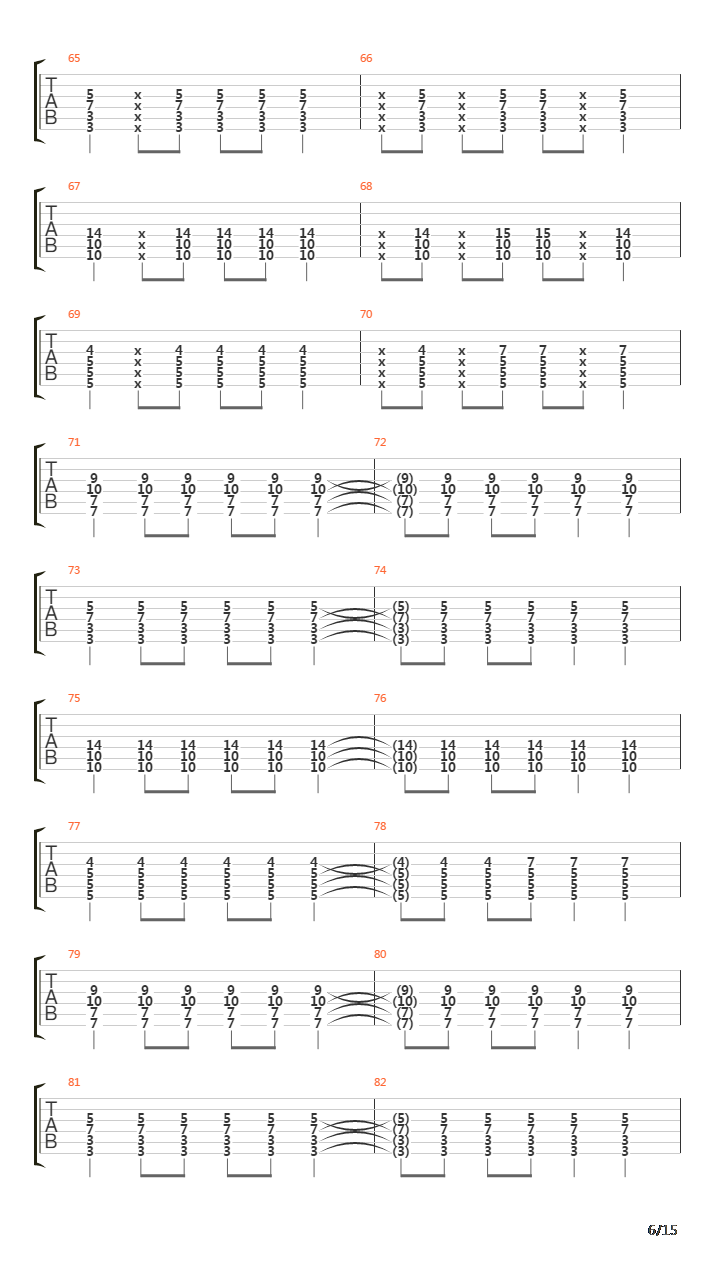 Internal Cannon吉他谱