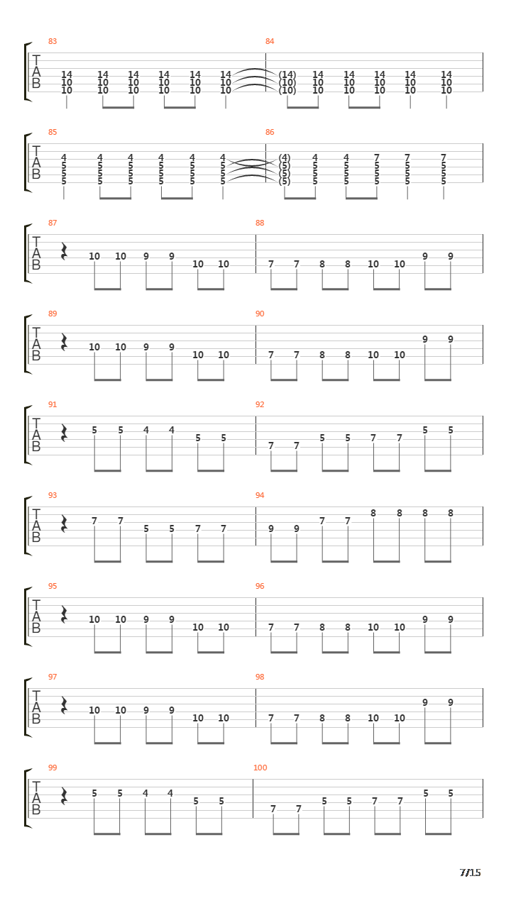 Internal Cannon吉他谱