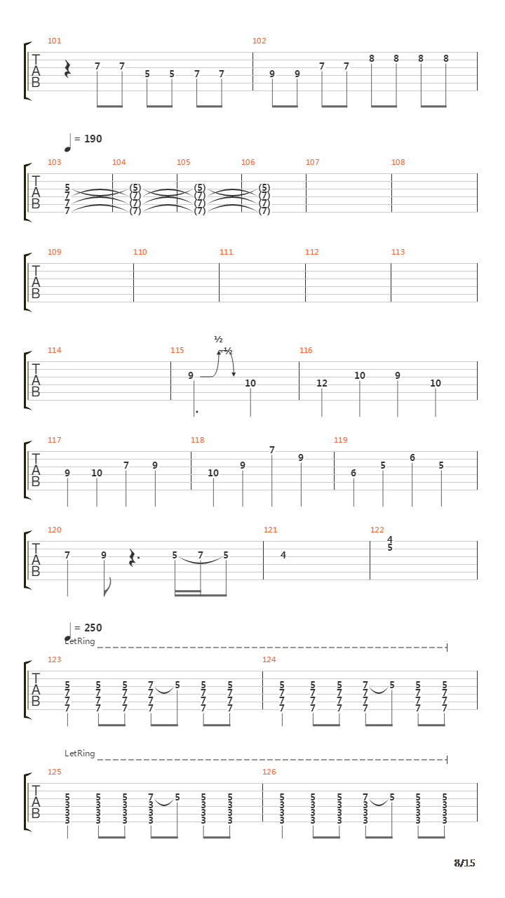 Internal Cannon吉他谱