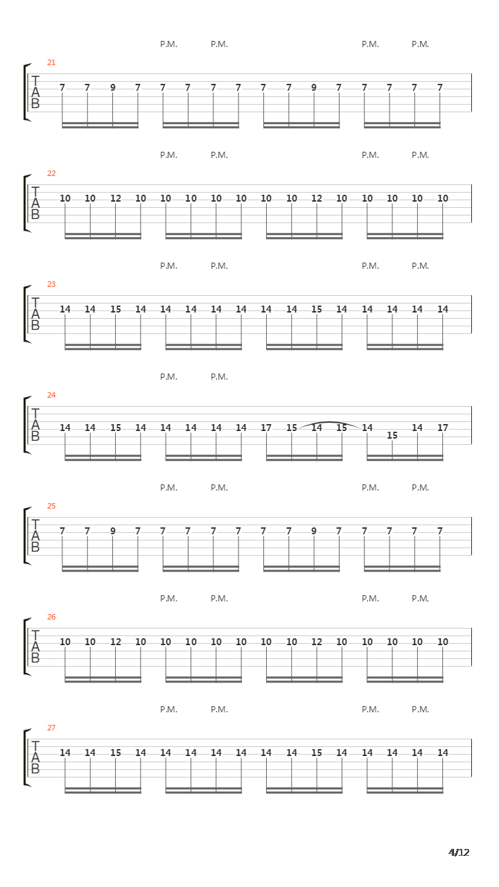 Internal Cannon吉他谱