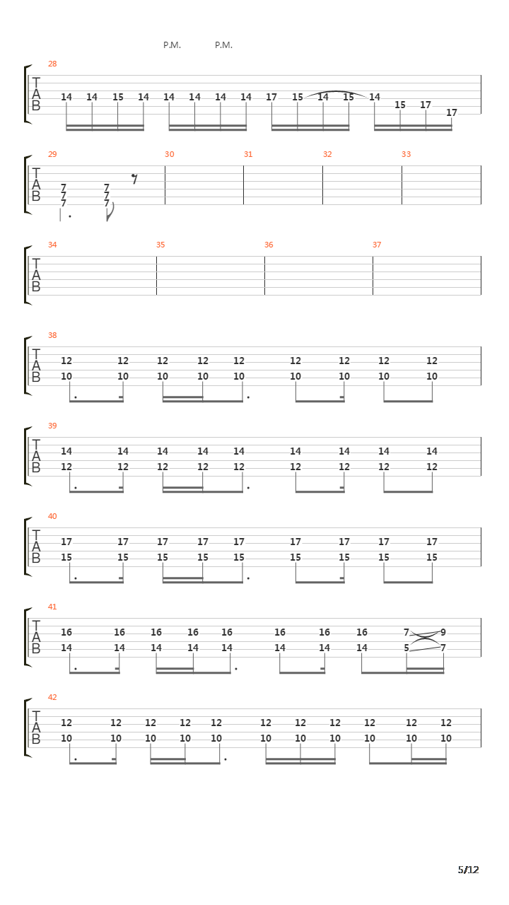 Internal Cannon吉他谱