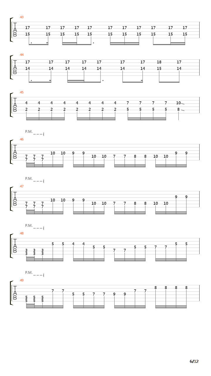 Internal Cannon吉他谱