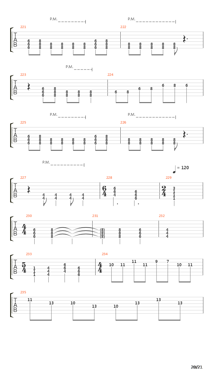 Marianas Trench吉他谱