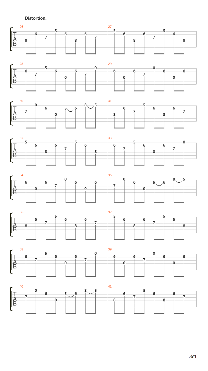 Marianas Trench吉他谱