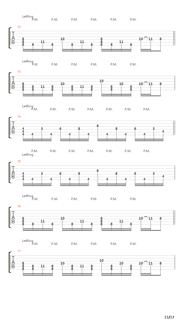 Marianas Trench吉他谱