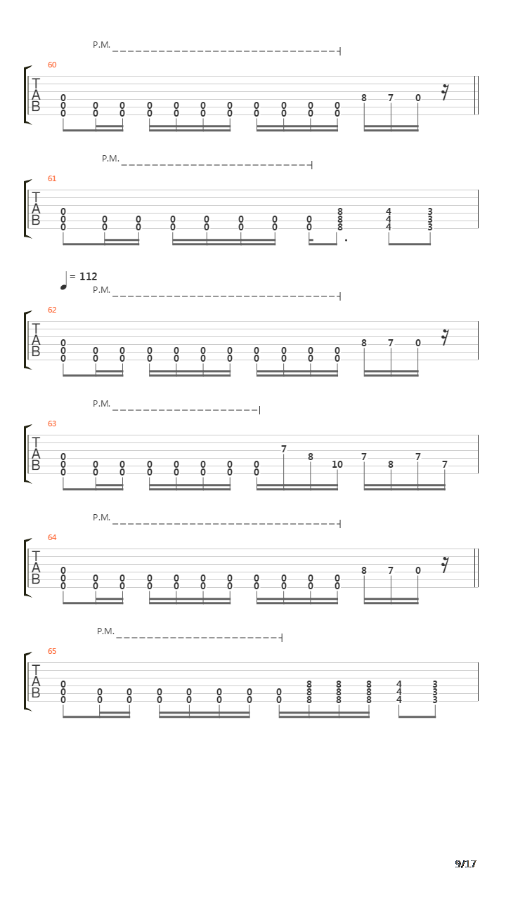 Marianas Trench吉他谱