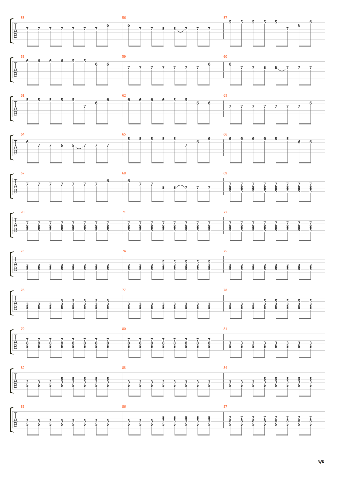 Meridian吉他谱