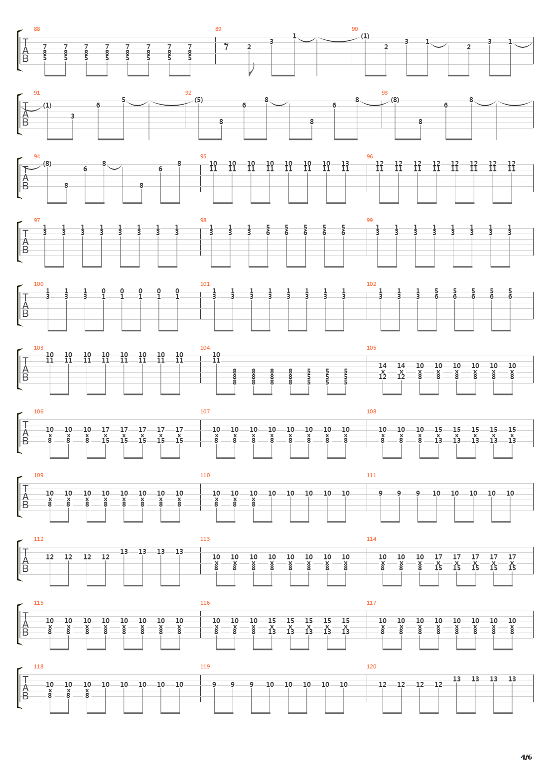 Meridian吉他谱