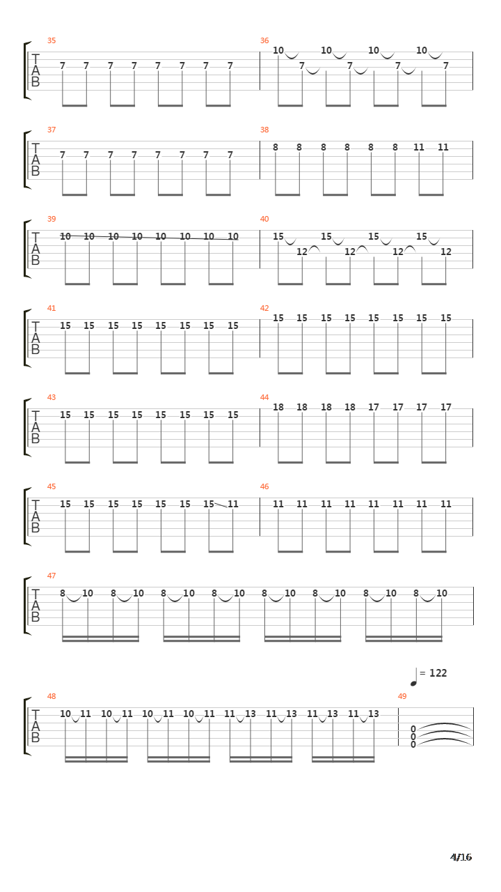 Meridian吉他谱