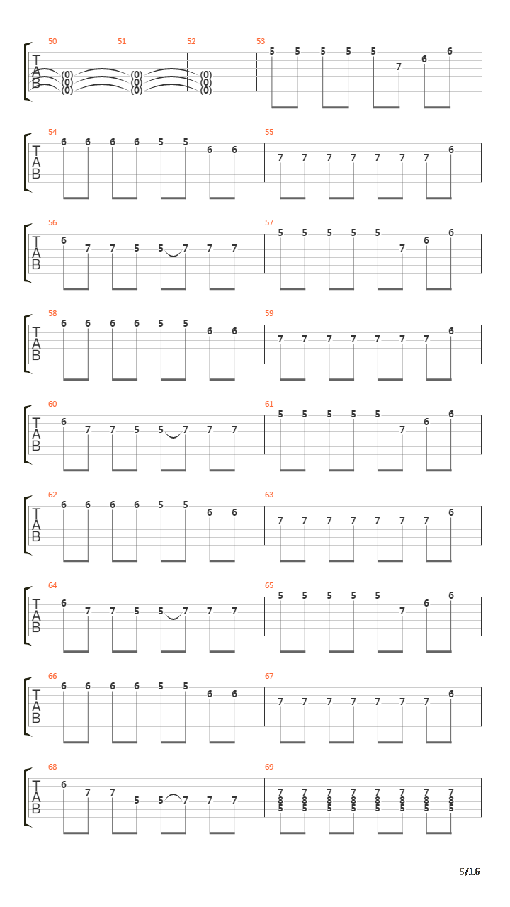 Meridian吉他谱