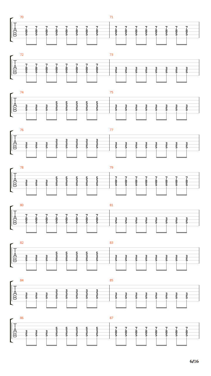 Meridian吉他谱