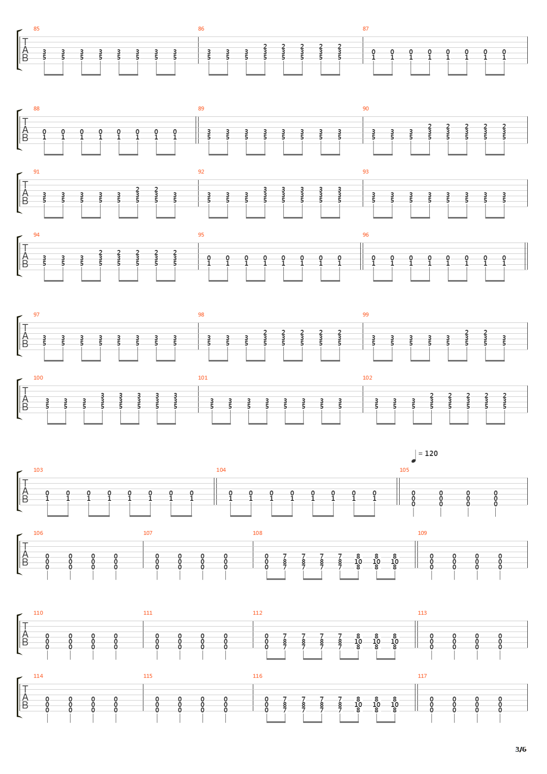 Meridian吉他谱