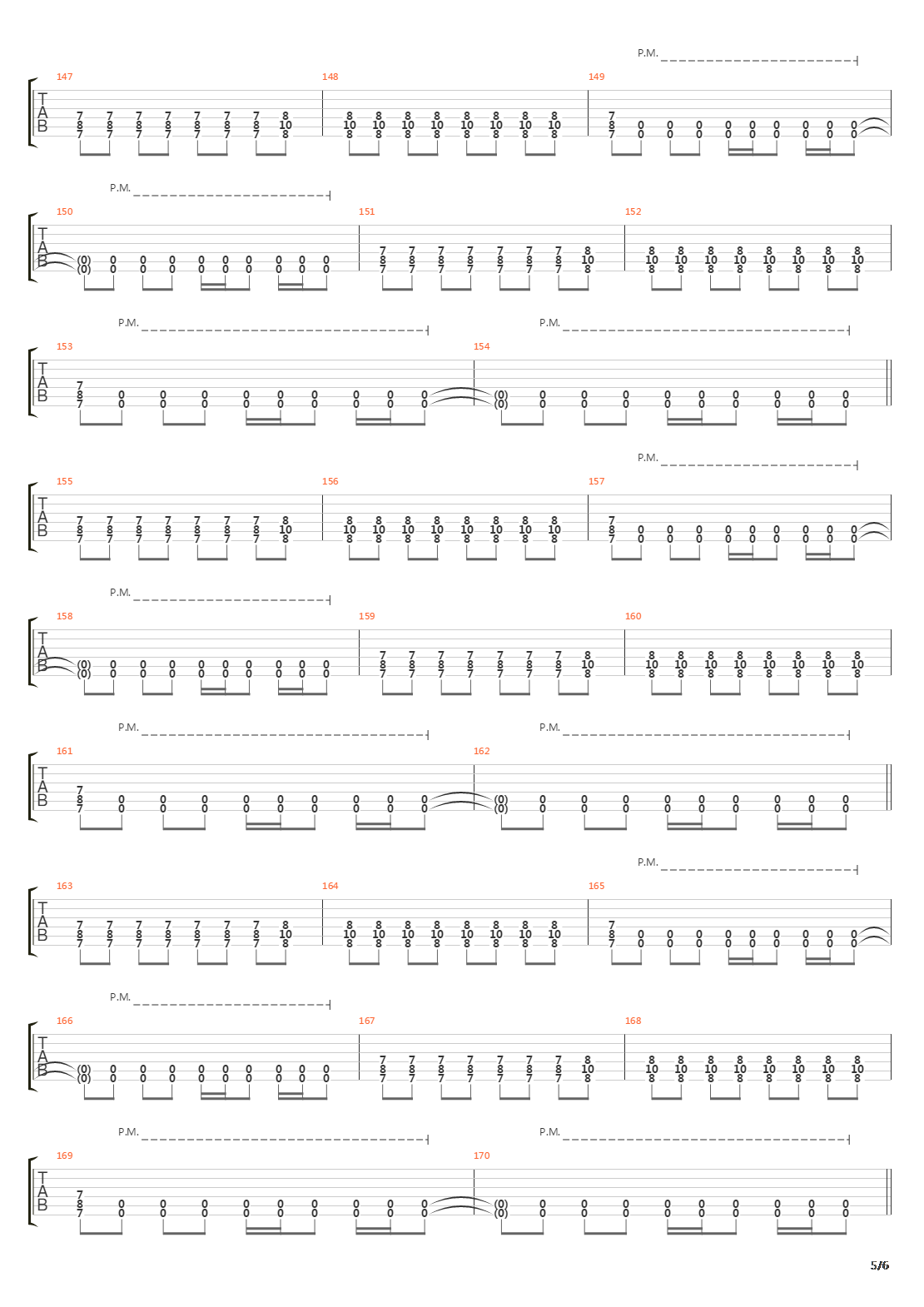 Meridian吉他谱