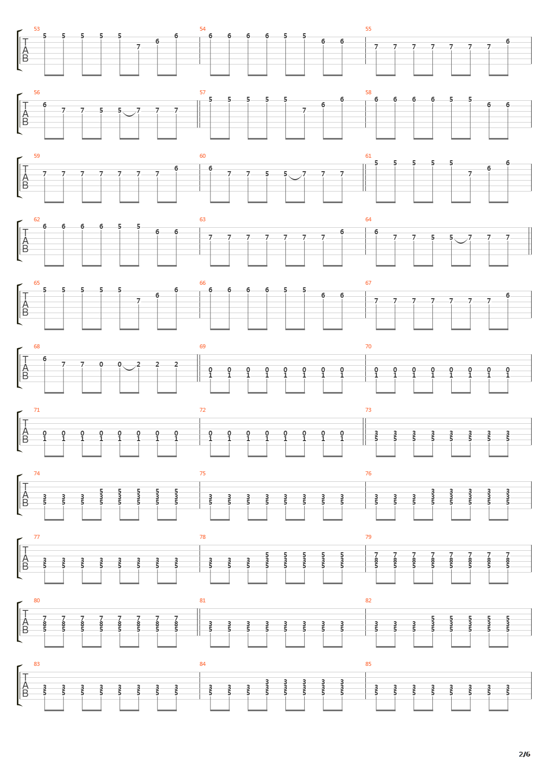 Meridian吉他谱