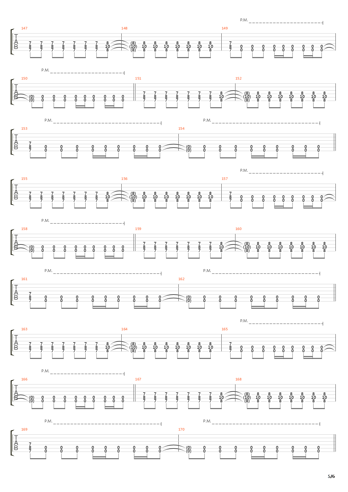 Meridian吉他谱