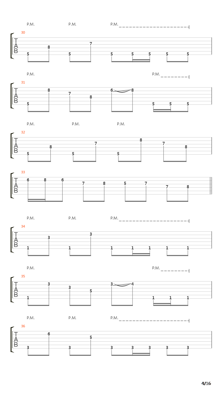 Pangaea吉他谱