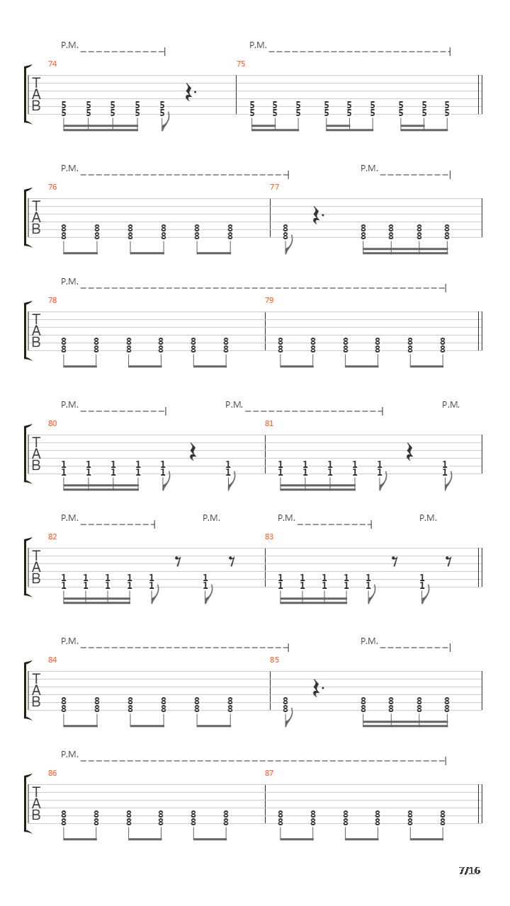 Pangaea吉他谱