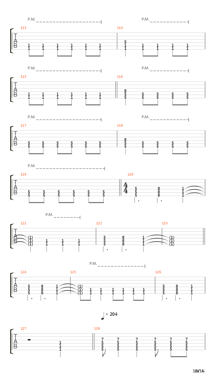 Pangaea吉他谱