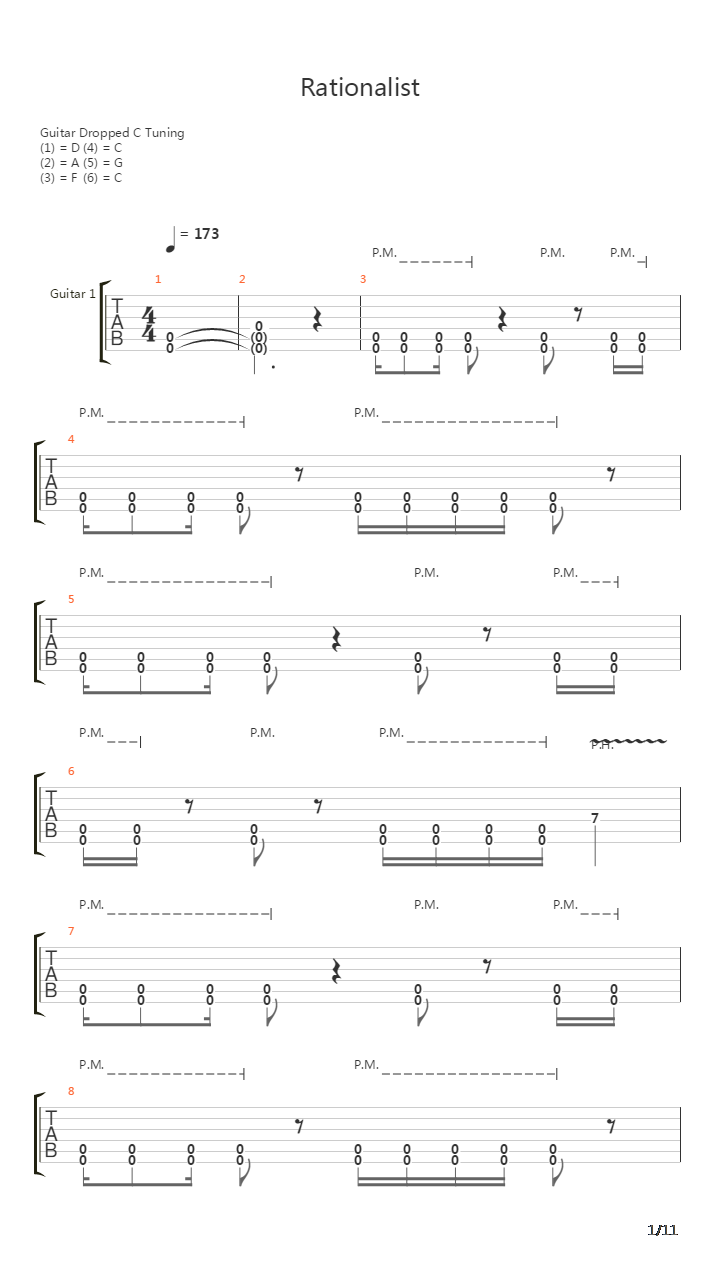 Rationalist吉他谱