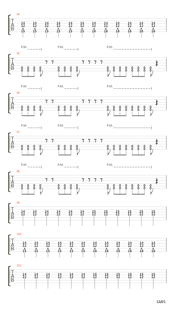 Seventh Trumpet吉他谱