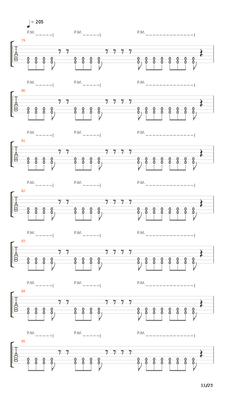 Seventh Trumpet吉他谱