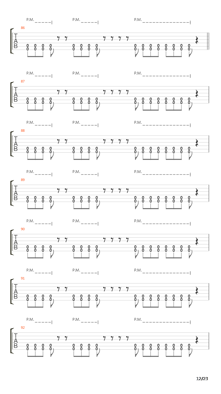 Seventh Trumpet吉他谱