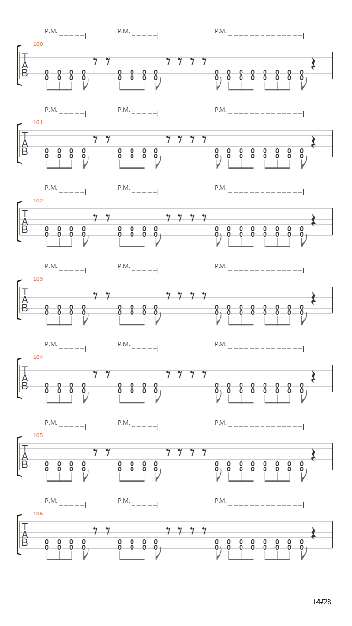 Seventh Trumpet吉他谱