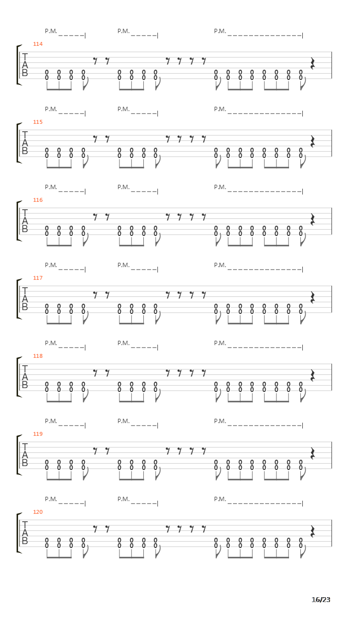 Seventh Trumpet吉他谱