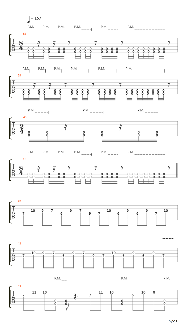 Seventh Trumpet吉他谱