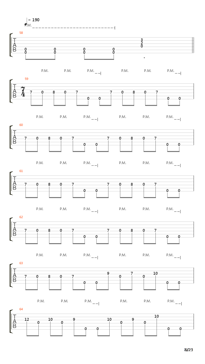 Seventh Trumpet吉他谱