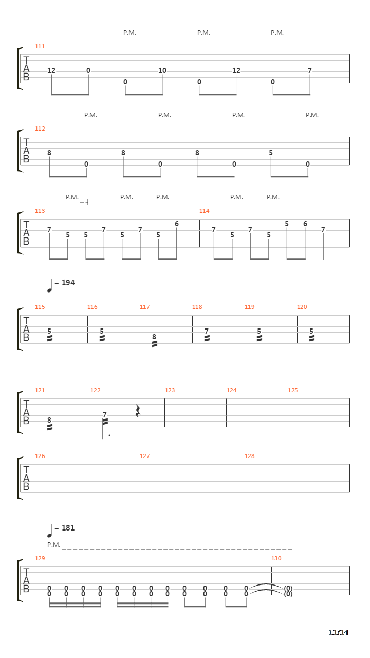 Thirty And Seven吉他谱