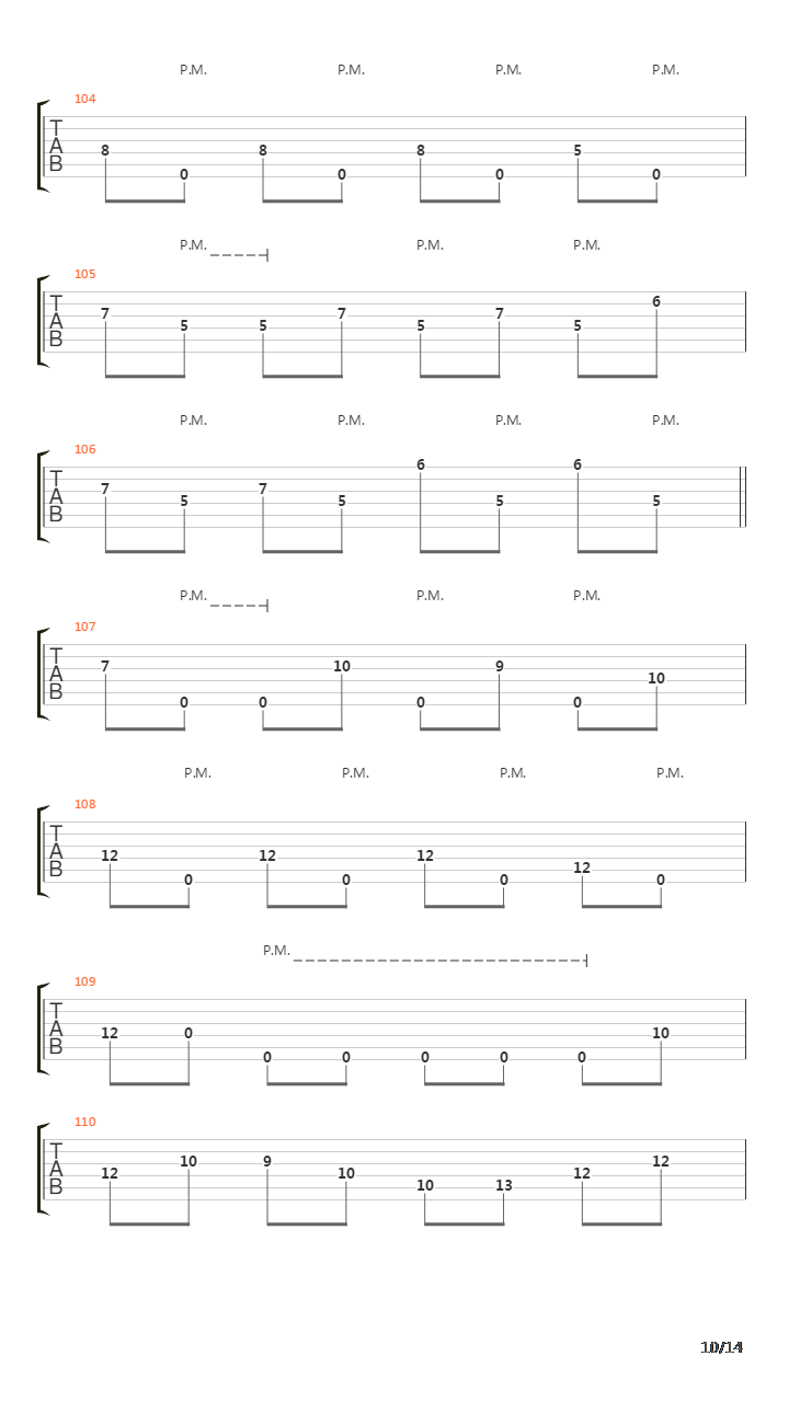 Thirty And Seven吉他谱