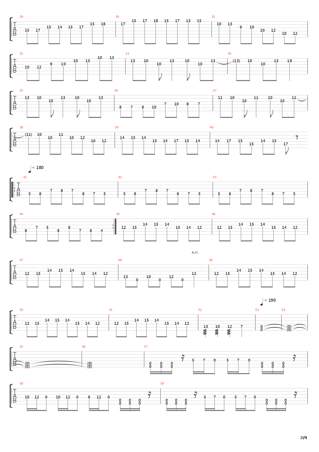 Thirty And Seven吉他谱