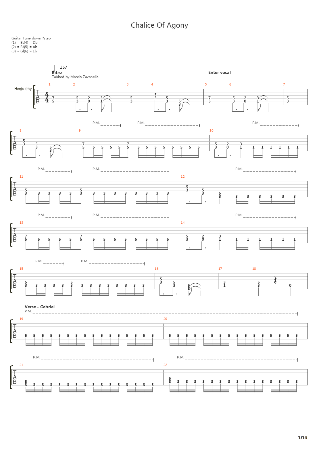 Chalice Of Agony吉他谱