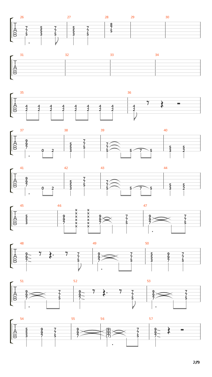 Sign Of The Cross吉他谱