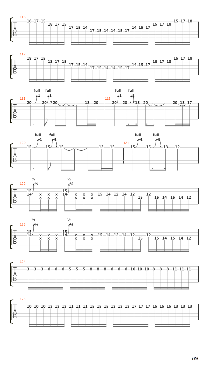 Sign Of The Cross吉他谱