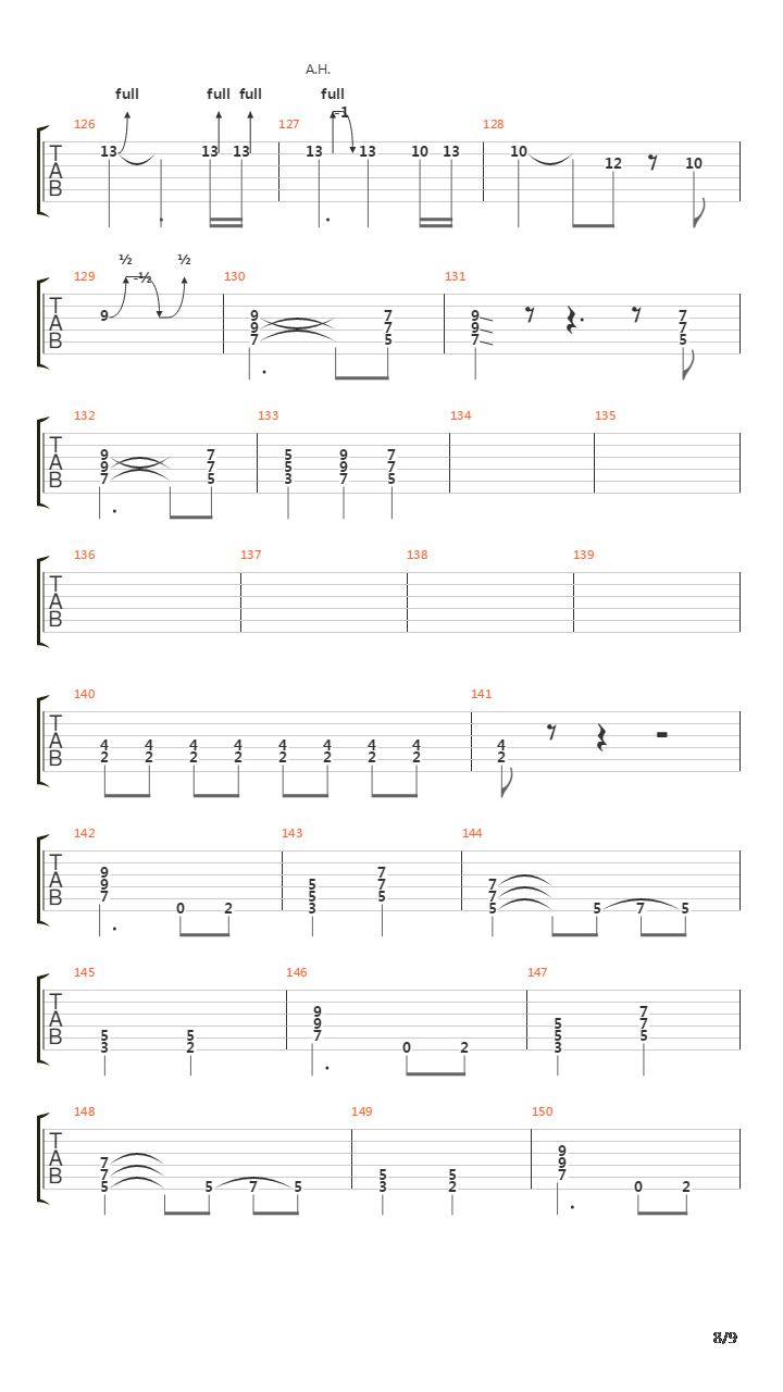 Sign Of The Cross吉他谱