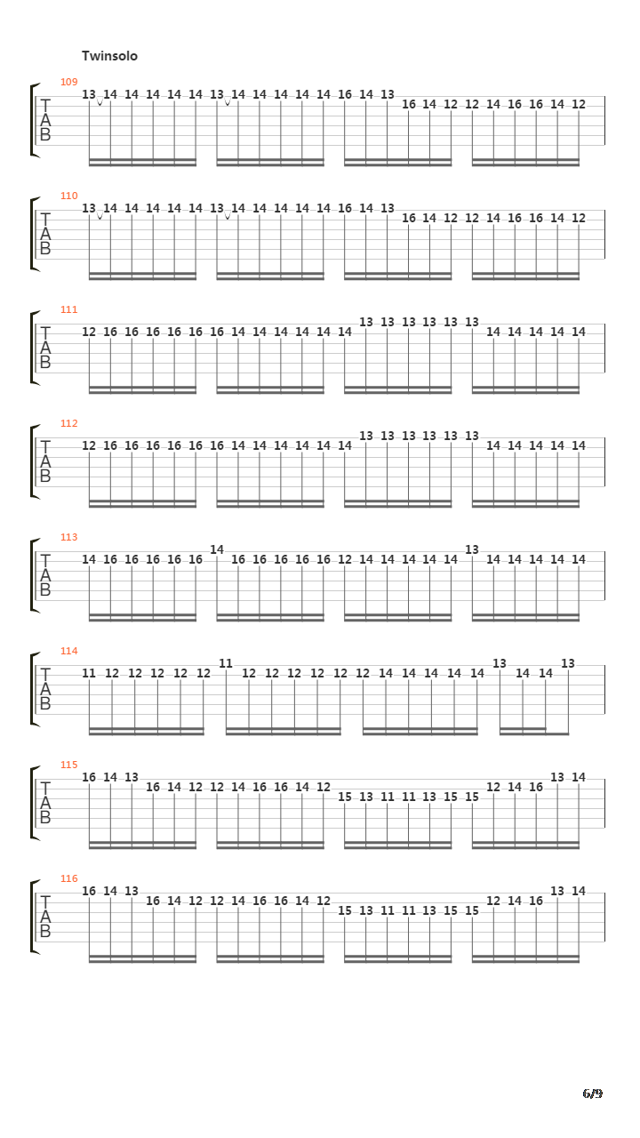 Sign Of The Cross吉他谱