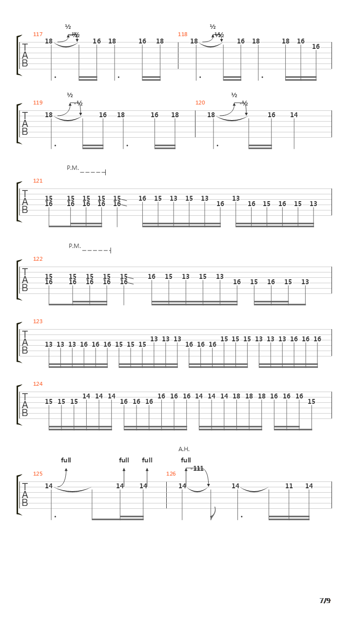 Sign Of The Cross吉他谱