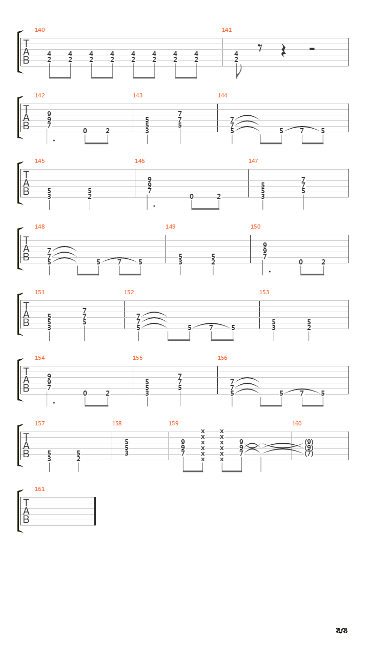 Sign Of The Cross吉他谱