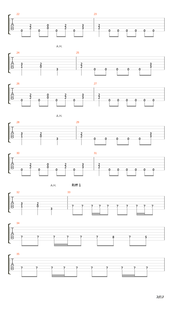 The Final Sacrifice吉他谱