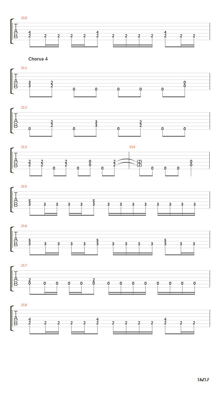 The Final Sacrifice吉他谱