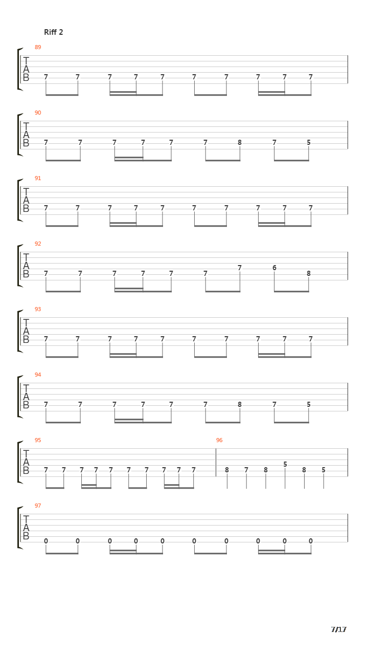 The Final Sacrifice吉他谱