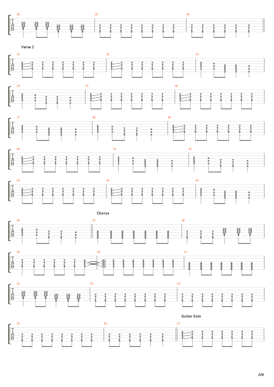 10 In 2010吉他谱