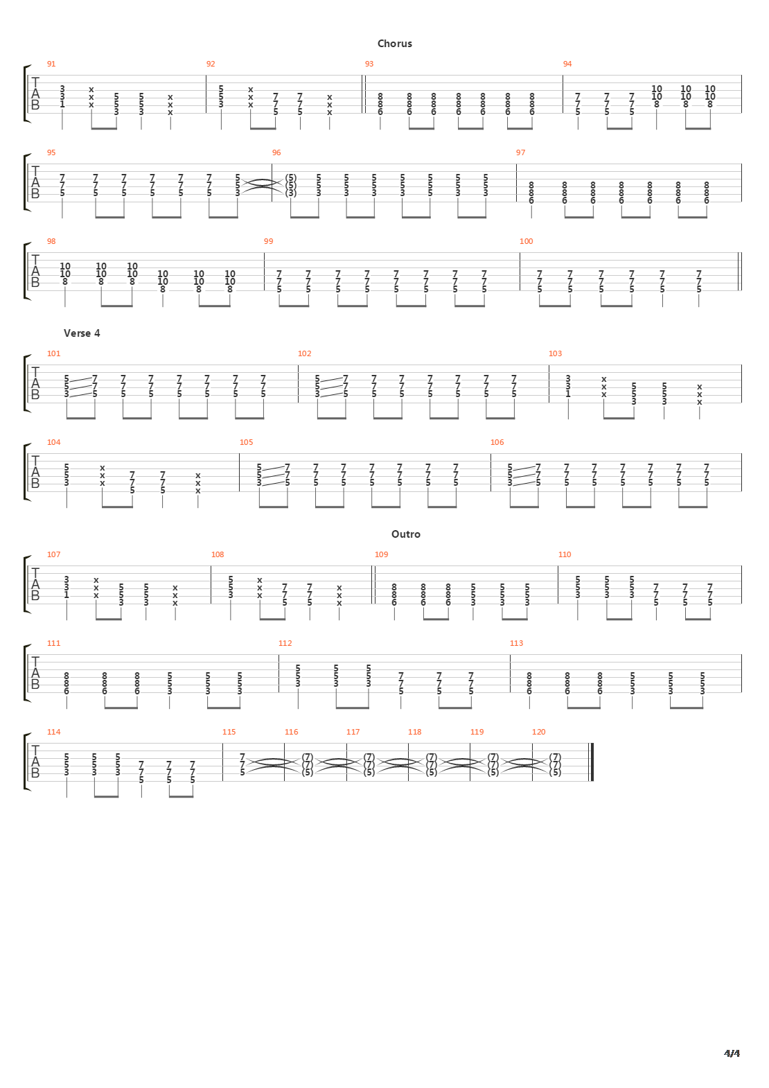 10 In 2010吉他谱