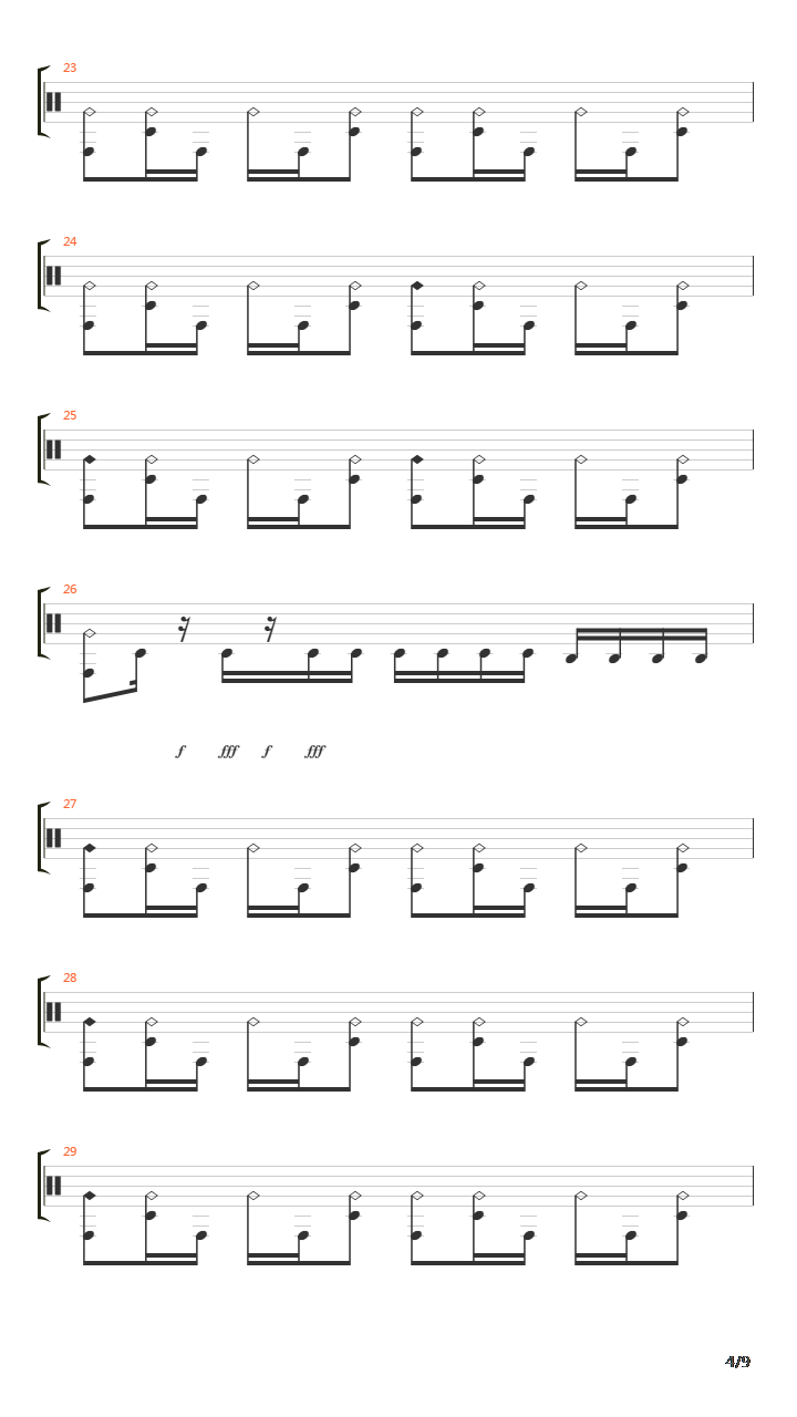 Automatic Man吉他谱